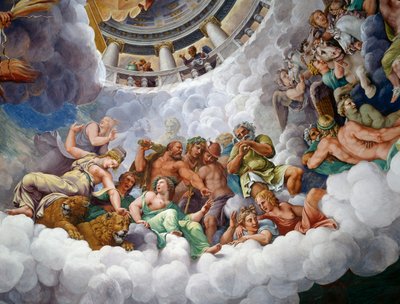 Dioses del Olimpo de Giulio Romano