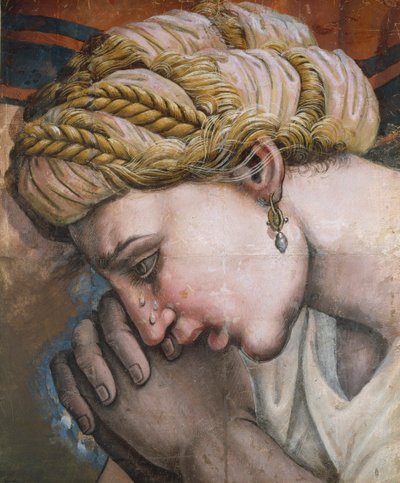 Cabeza de una madre de la Matanza de los Inocentes de Giulio, Romano