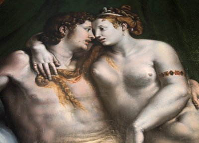 Escena de amor, siglo XVI de Giulio Romano