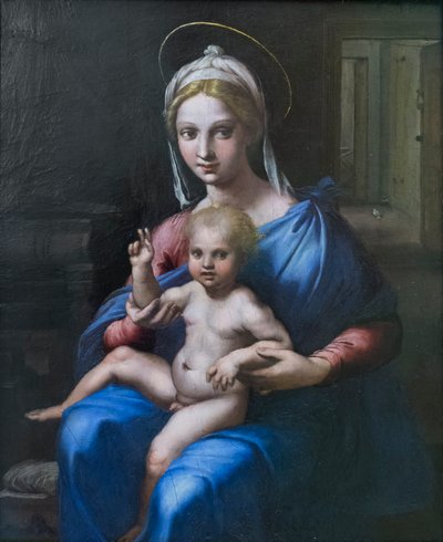 Virgen con el Niño de Giulio Romano
