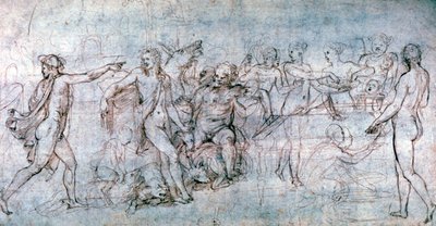 Banquete de bodas de Cupido y Psique de Giulio Romano