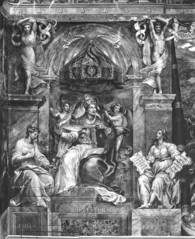 El Papa Silvestre I (314-335) entre Fe y Religión, Estancias de Rafael de Giulio Romano