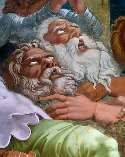 Gigantes rebeldes castigados por Júpiter de Giulio Romano