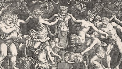 Sacrificio a Príapo, c.1540 de Giulio Romano
