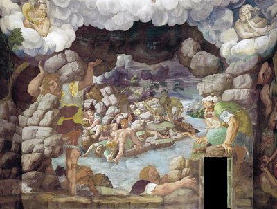 La caída de los gigantes, Sala dei Giganti de Giulio Romano