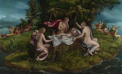 La infancia de Júpiter de Giulio, Romano