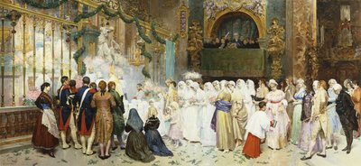 Misa de confirmación, 1870 de Giulio Rosati