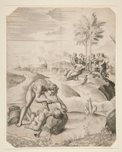 Desollamiento de Marsyas de Giulio Sanuto