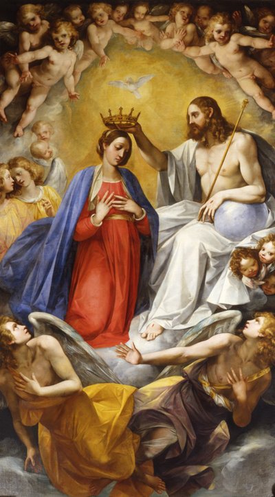 Coronación de la Virgen (óleo sobre lienzo) de Giuseppe Cesari