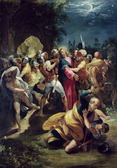 El Prendimiento de Cristo, c. 1590 (óleo sobre tabla) de Giuseppe Cesari