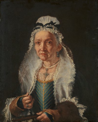 Retrato de una anciana de Giuseppe (1655-1743) Ghislandi