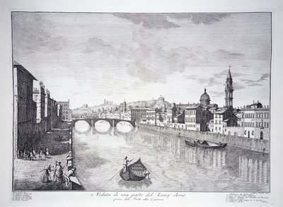 Vista de una Parte del Río Arno de Giuseppe (after) Zocchi