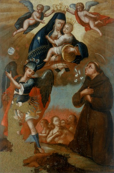 La Virgen de Constantinopla y los santos de Giuseppe (attr.to) Grimaldi