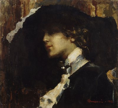 Sombrero negro de Giuseppe Amisani