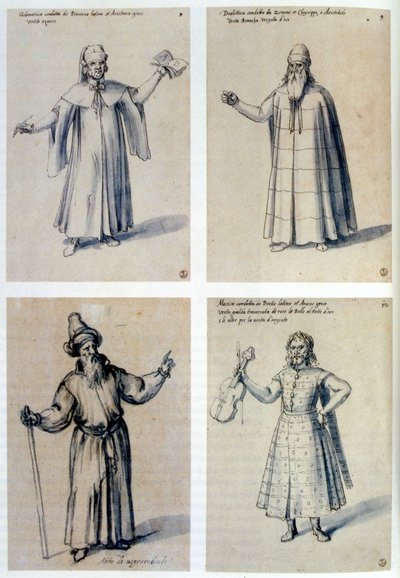 Diseño de vestuario para figuras clásicas, siglo XVI de Giuseppe Arcimboldi