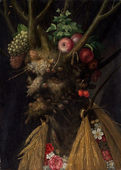 Las Cuatro Estaciones en Una Cabeza de Giuseppe Arcimboldi