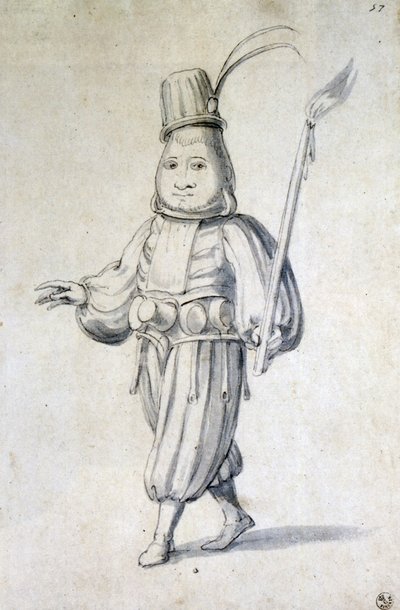 Diseño para disfraz de cocinero de Giuseppe Arcimboldo