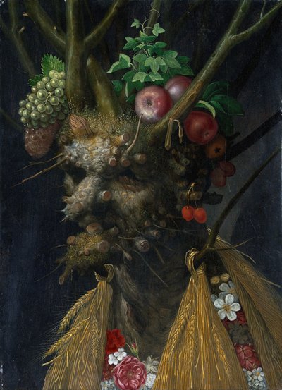 Cuatro estaciones en una cabeza de Giuseppe Arcimboldo