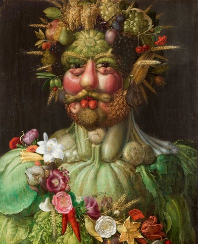 Italiano: El emperador Rodolfo II como Vertumnus.  Rodolfo II de Habsburgo como Vertumno de Giuseppe Arcimboldo