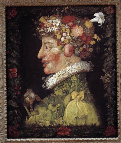 Primavera. Alegoría sobre las estaciones. Museo del Louvre de Giuseppe Arcimboldo