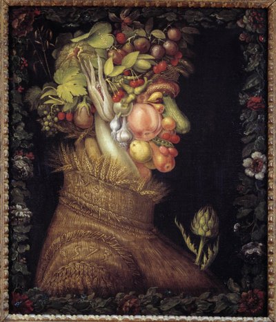 El Verano. Alegoría sobre las Estaciones. Pintura de Giuseppe Arcimboldo (1527-1593). Museo del Louvre de Giuseppe Arcimboldo