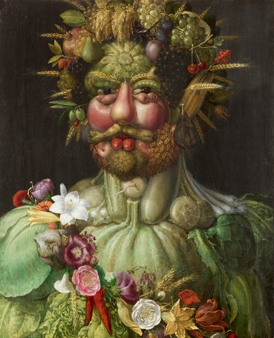 Vertumno, retrato, alegoría de Giuseppe Arcimboldo