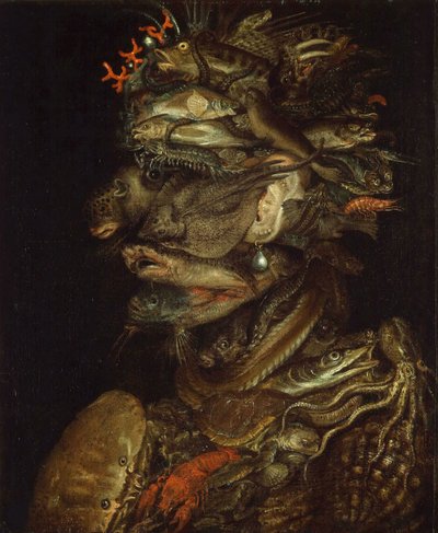 Alegoría del agua de Giuseppe Arcimboldo Circle of .