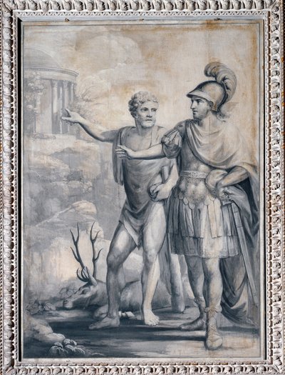La virtud muestra al héroe el templo de la gloria de Giuseppe Bacigalupo