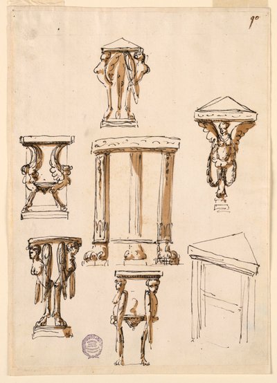 Mesas consola de Giuseppe Barberi