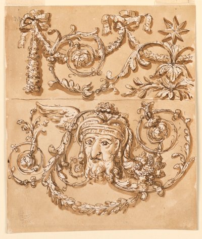 Decoración de un friso de Giuseppe Barberi