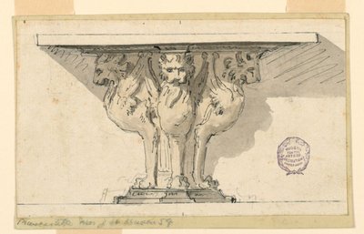 Diseño para una Mesa Consola de Giuseppe Barberi