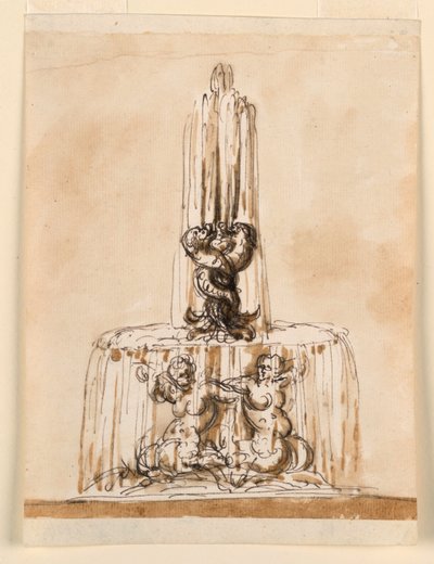 Diseño para una fuente de Giuseppe Barberi