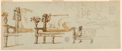 Diseños para un banco de Giuseppe Barberi
