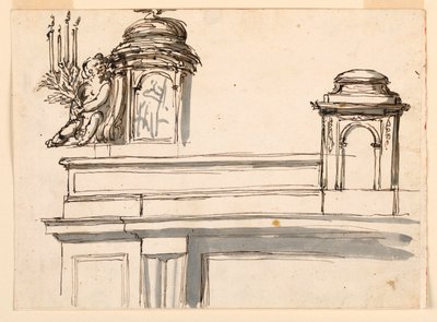 Diseños para una mesa de altar de Giuseppe Barberi