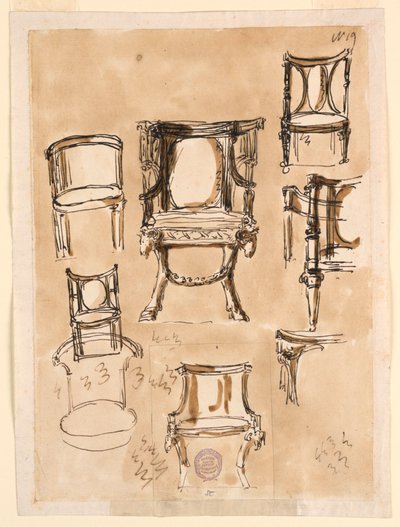 Diseños para Sillas de Giuseppe Barberi
