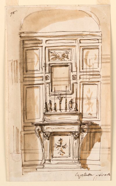 Elevación de un altar en una capilla privada de Giuseppe Barberi