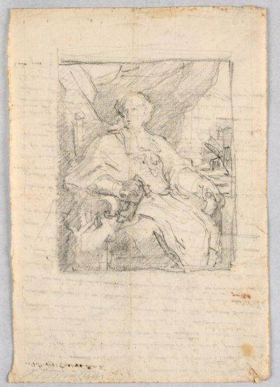 Boceto de retrato de Giuseppe Barberi