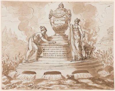 Monumento sepulcral para Felice Fontana, Profesor de Filosofía, Padua de Giuseppe Barberi