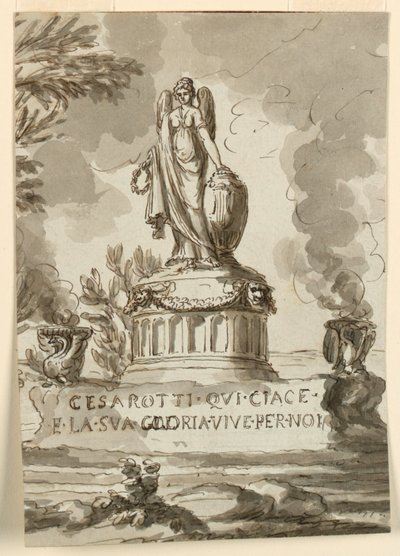 Monumento sepulcral para Melchiore Cesarotti, profesor en Padua de Giuseppe Barberi