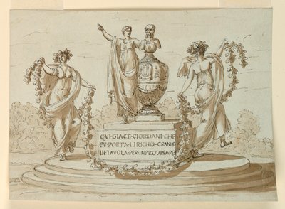 Monumento Sepulcral para el Poeta Pietro Giodani de Giuseppe Barberi