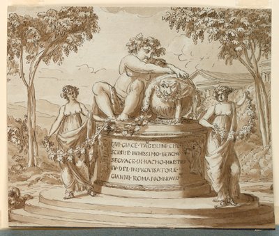 Monumento sepulcral para el poeta Tagerini de Giuseppe Barberi