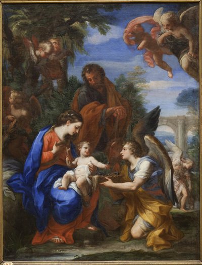 El descanso en la huida a Egipto de Giuseppe Bartolomeo Chiari