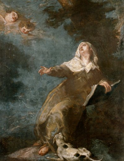 Santa Margarita de Cortona (óleo sobre lienzo) de Giuseppe Bazzani