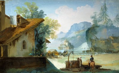 Sirvienta en el pozo de Giuseppe Bernardino Bison