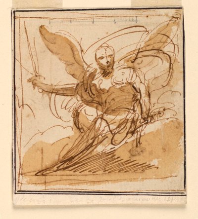 Boceto para una pintura mural de Giuseppe Bernardino Bison