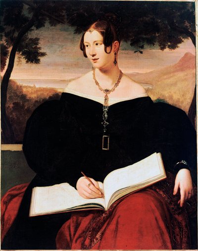 Retrato de la condesa Rucellai de Giuseppe Bezzuoli