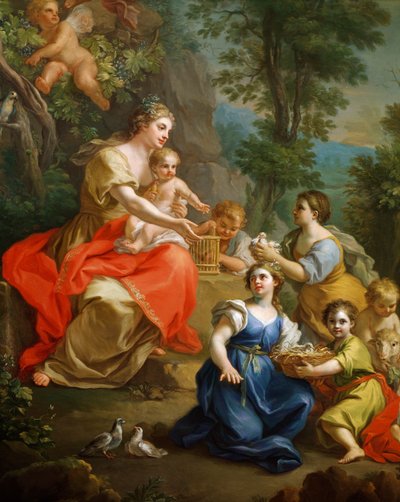 Alegoría de la Inocencia (detalle) de Giuseppe Bonito