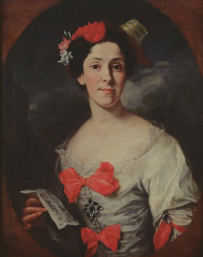 Retrato de una Mujer, o La Música, c.1750-65 de Giuseppe Bonito