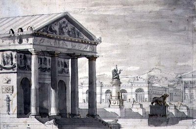 Escenario Neoclásico, c.1825 de Giuseppe Borsato