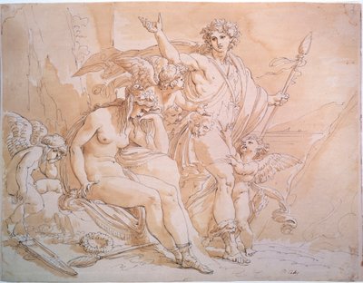 Baco y Ariadna, 1780s. de Giuseppe Cades